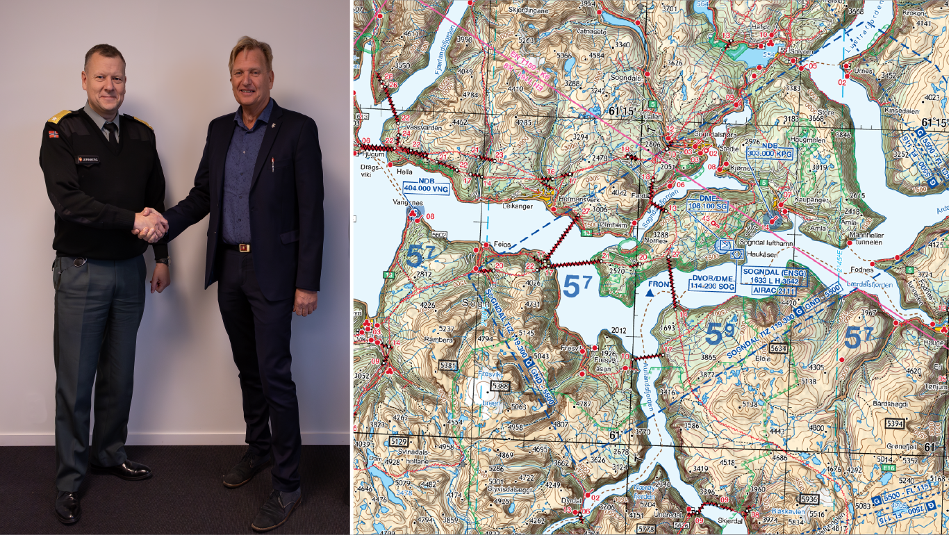 T-Kartor continues to support the Norwegian Airforce with aeronautical charts